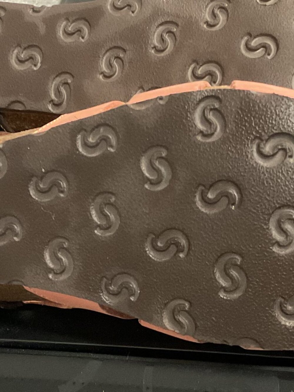 Like New Sabatini closed toe sandals in Salmon and Brown leather 41/10-10.5 - Picture 7 of 7